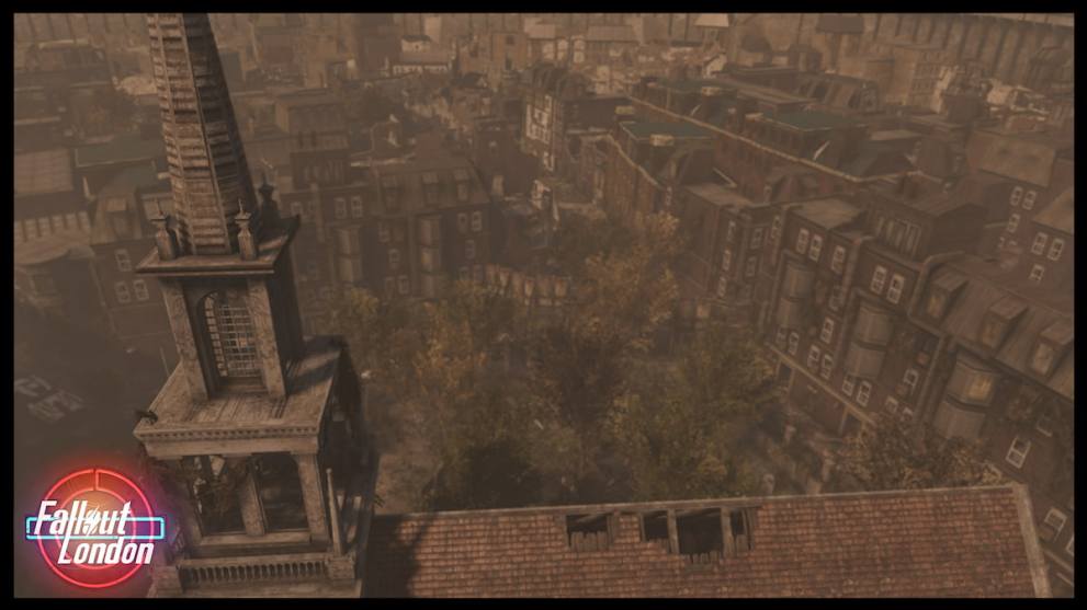 The city of London in Fallout: London