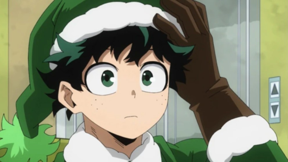 Deku in Chrismas outfit