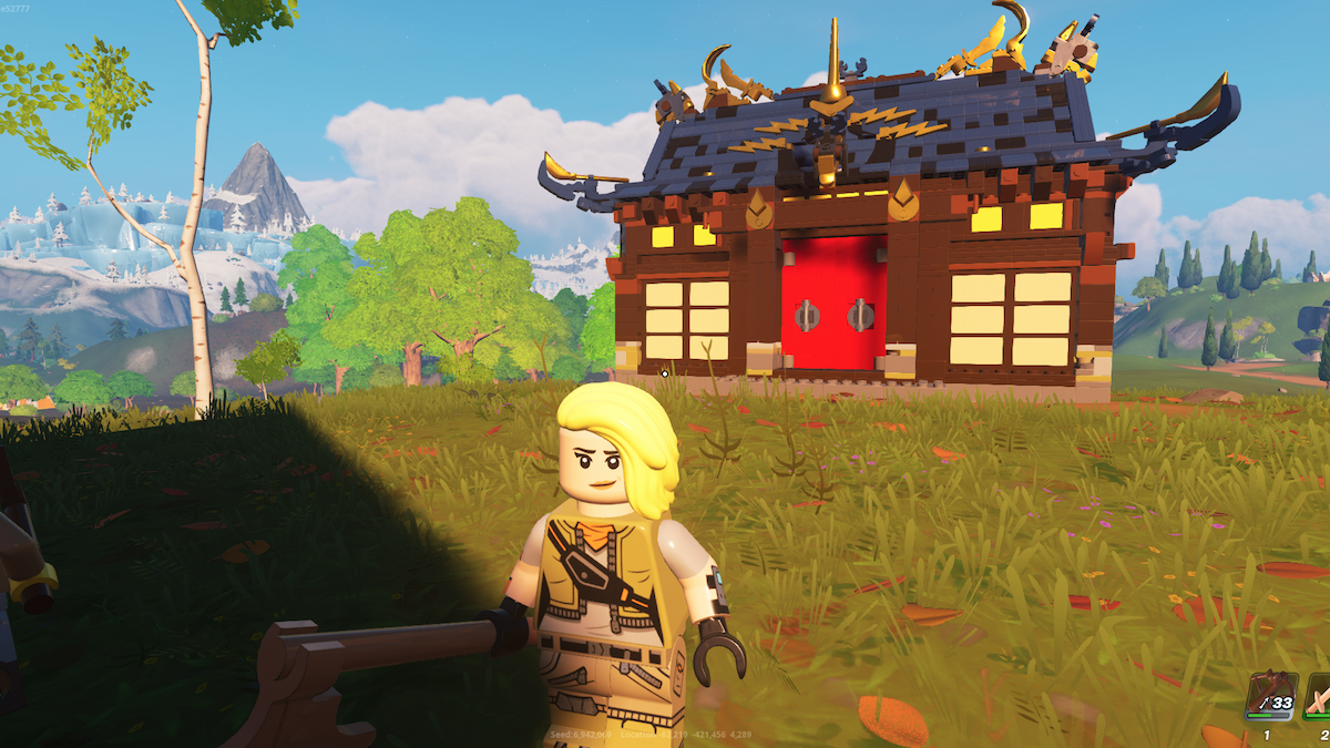 how to get shogun palace japanese buildings in LEGO fortnite