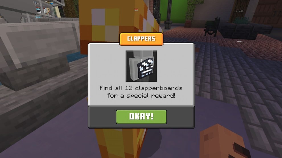 minecraft universal event find all 12 clapperboards