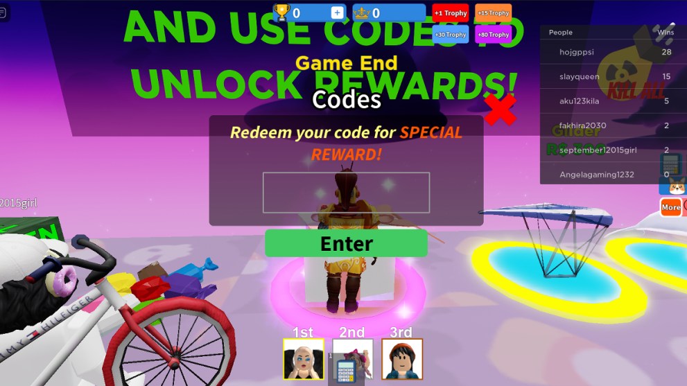 How to Redeem Codes in Math Block Race.