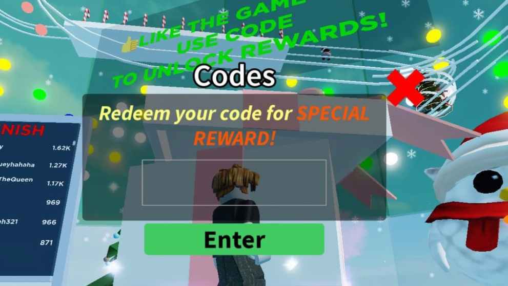 Roblox Tower of Ball Codes Screen