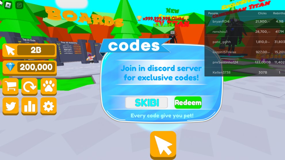 How to Redeem Codes in Ultra Clicker 2.