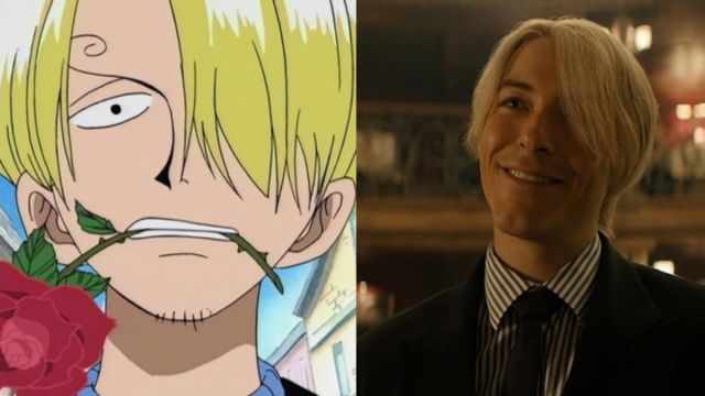 Sanji in One Piece Anime vis Live Action