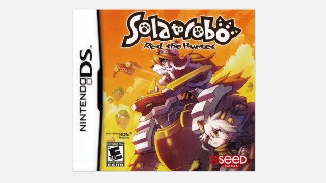 Solatorobo Red the Hunter Cover Art Showing Characters Next to Mech