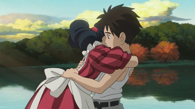 Himi Hugging Mahito in The Boy and The Heron