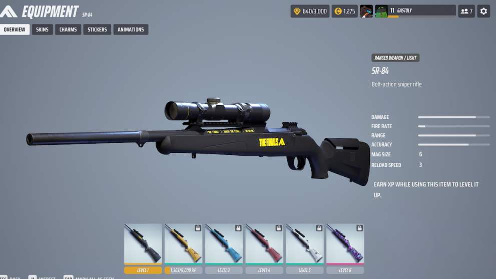The sniper rifle in The Finals
