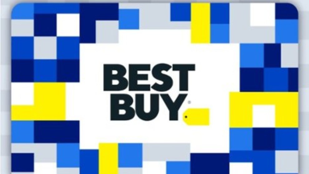 A gift card design from Best Buy