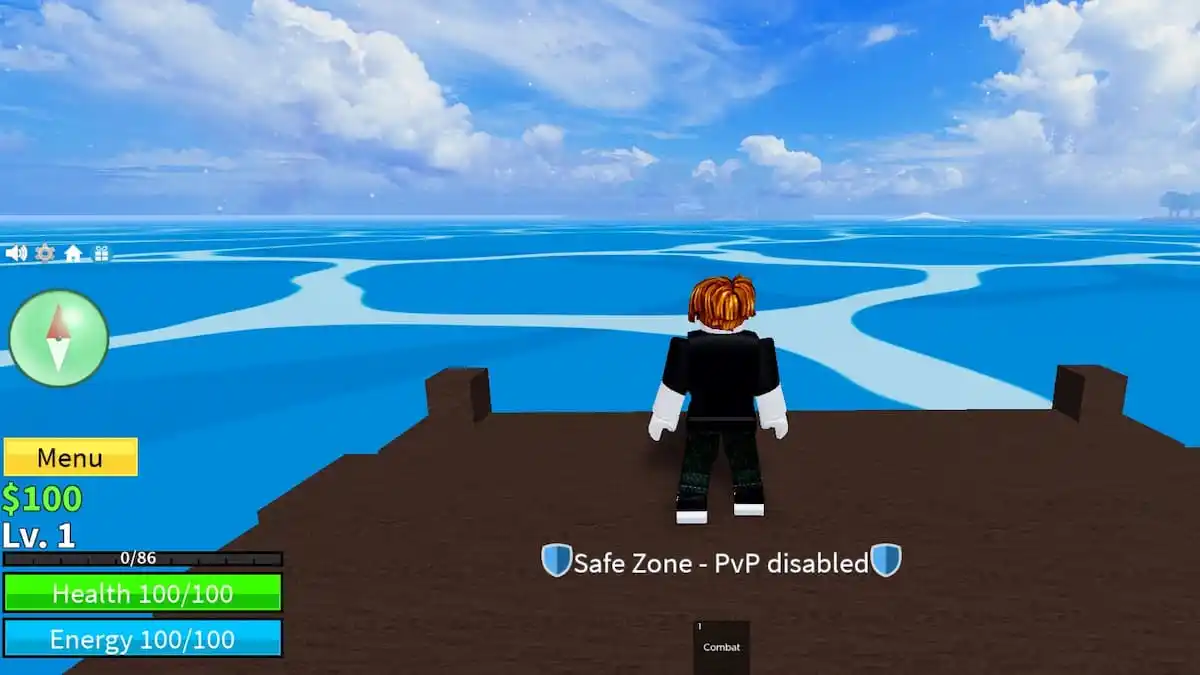 Safe zone in Blox Fruits.