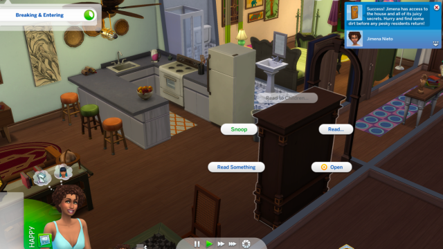 snooping in the nighbor's house The Sims 4 For Rent