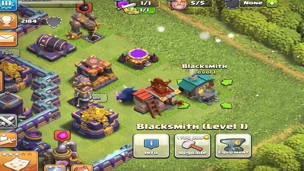 Blacksmith in Clash of Clans