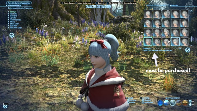 Final Fantasy XIV how to get all purchased hairstyles