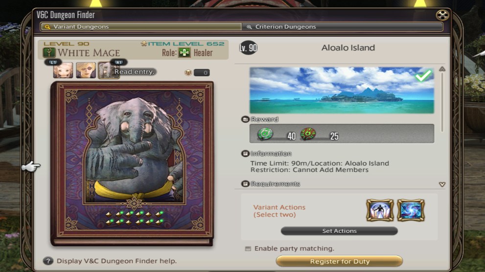 Final Fantasy XIV how to complete the Aloalo Island Variant dungeon