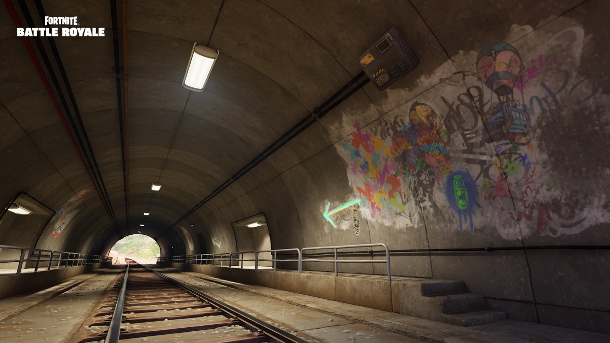 fortnite train tunnel