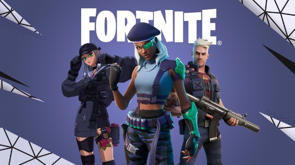 Three Fortnite skins preparing for a fight