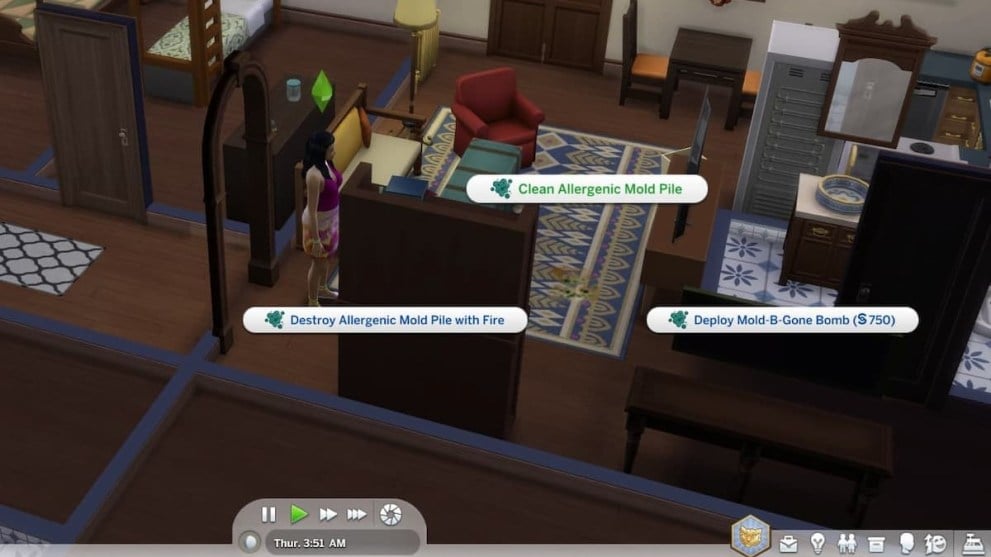 How to get rid of mold in Sims 4 For Rent