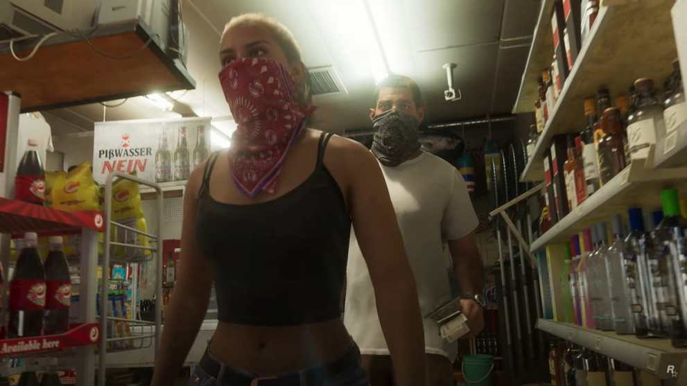 Lucia and Jason robbing a store in GTA 6