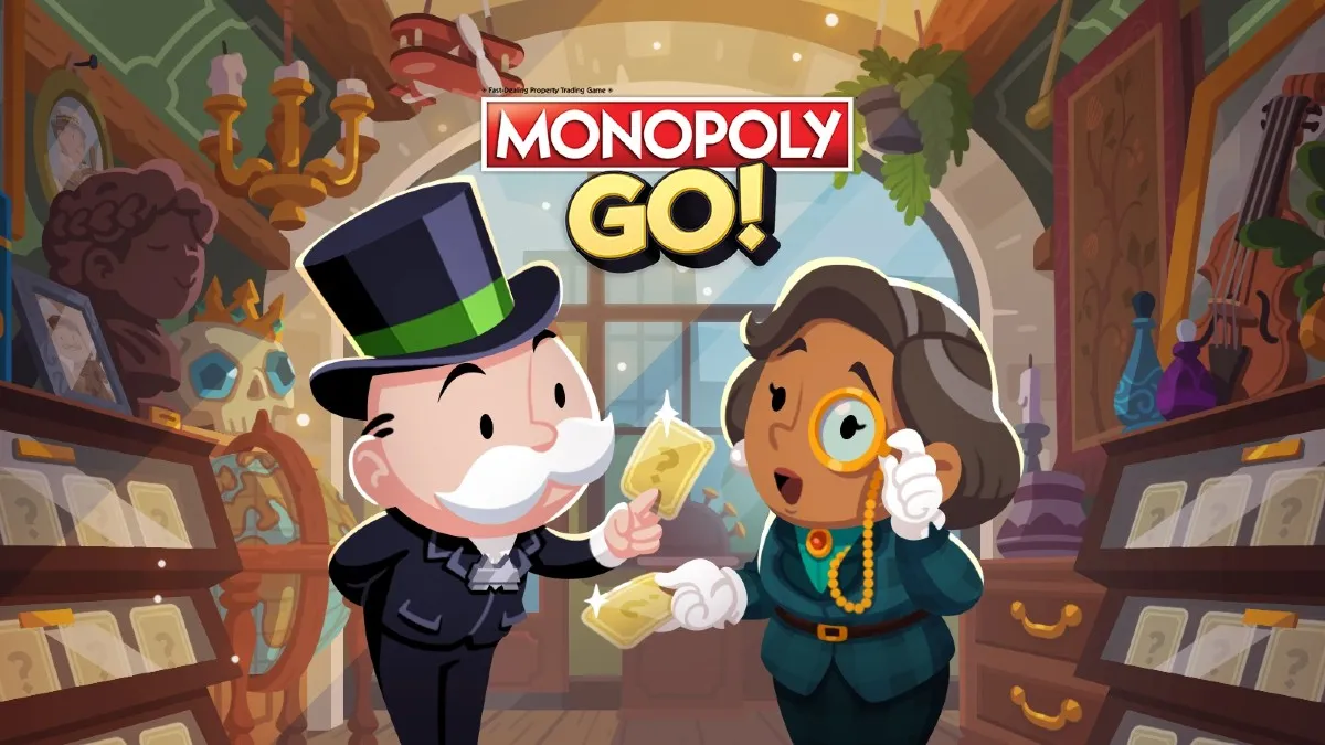 Two characters in Monopoly GO.