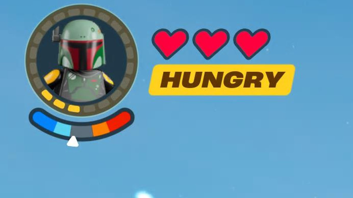 The hunger icon in LEGO Fortnite