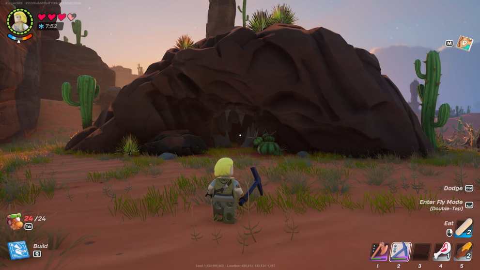 Lava Cave in Lego Fortnite