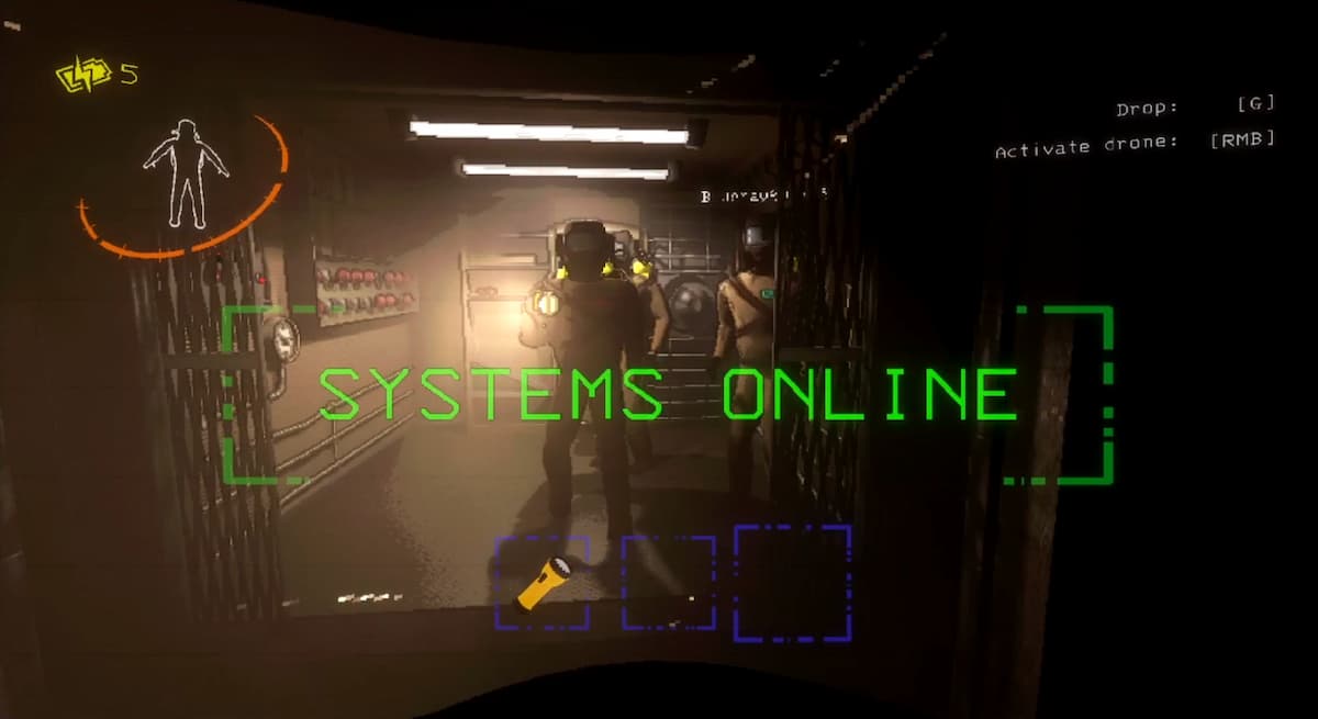 Notification that the systems are online in Lethal Company.