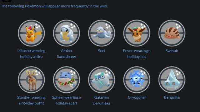 Pokemon Go Holiday Event wild spawns