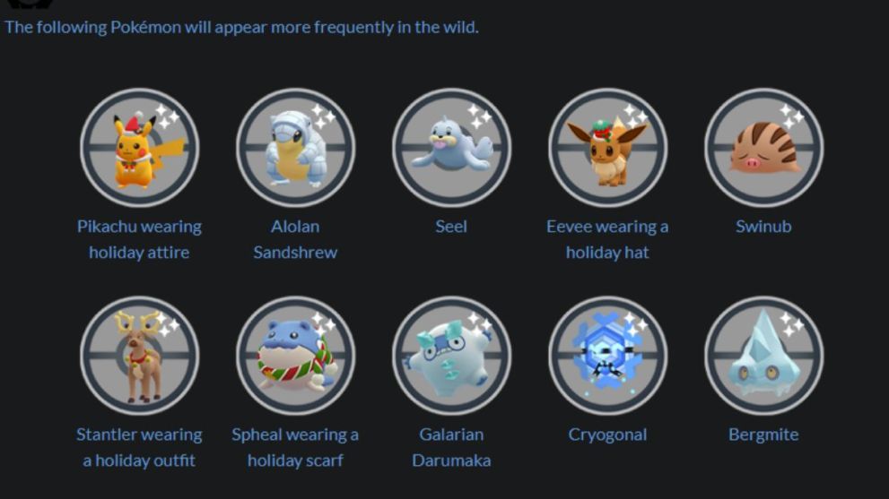 Pokemon Go Holiday Event wild spawns