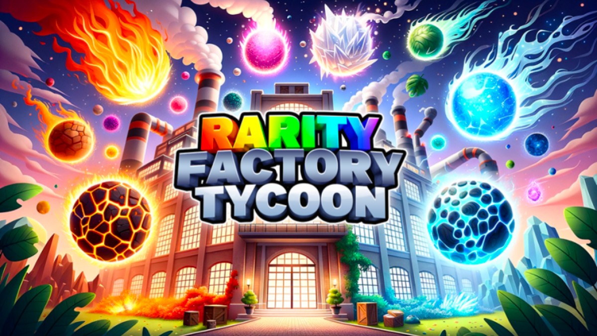 The logo for Rarity Factory Tycoon on Roblox.
