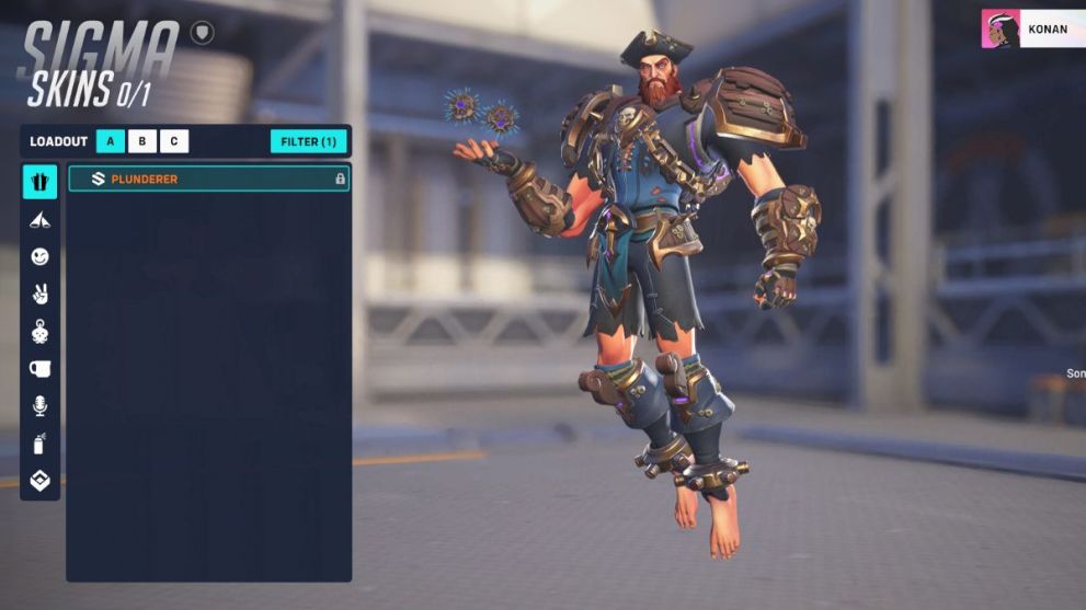 Sigma's Plunderer skin in OW2.