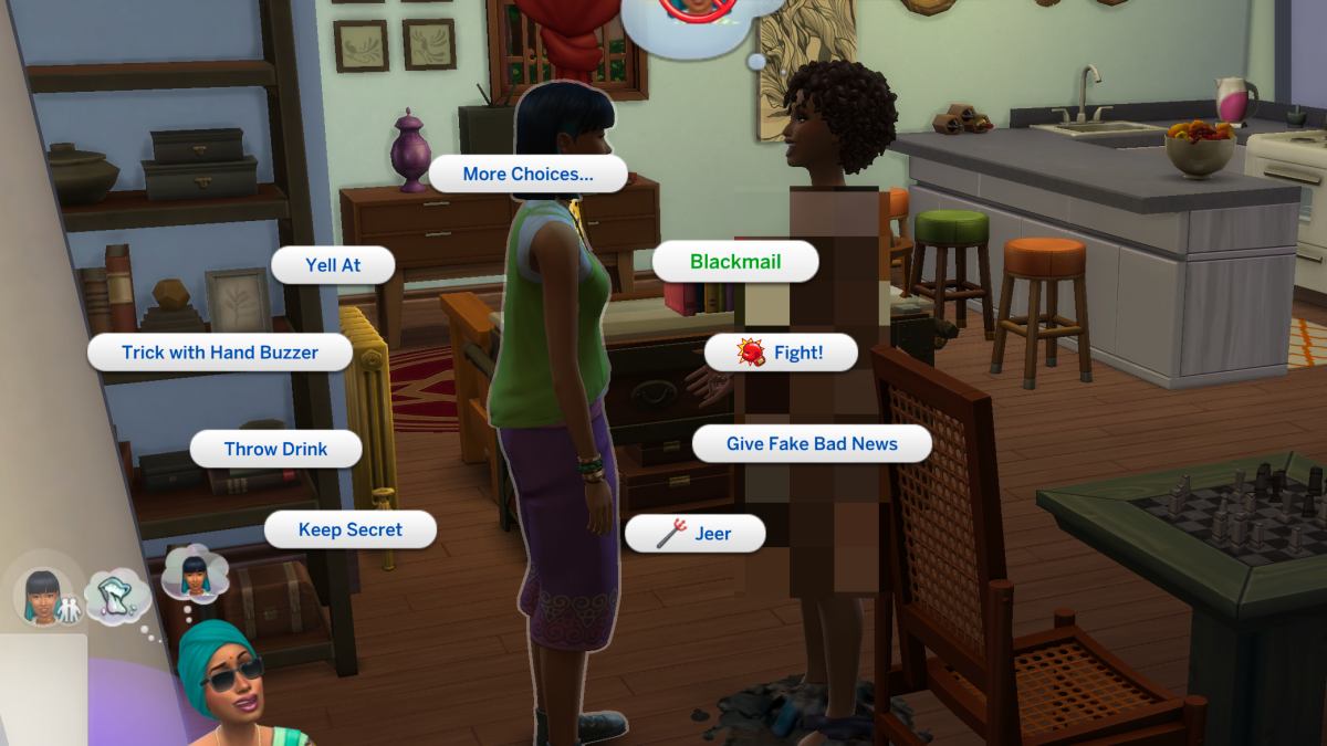 using secrets in The Sims 4 For Rent