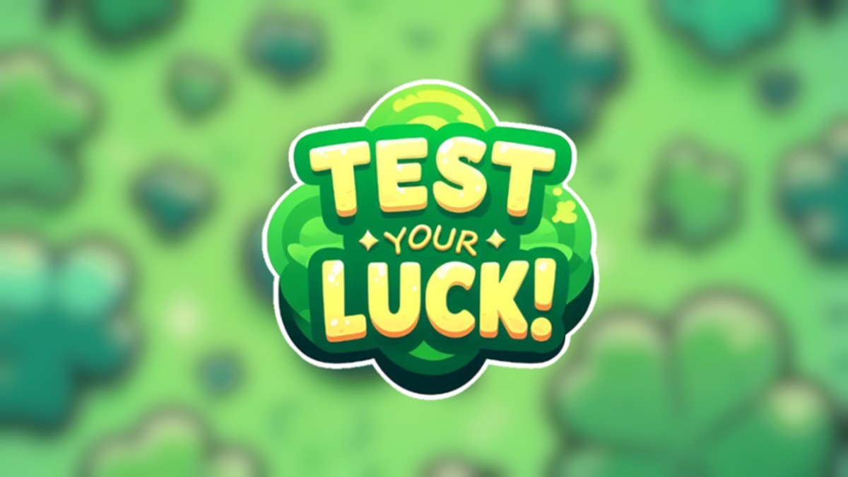 The logo of Test Your Luck on Roblox