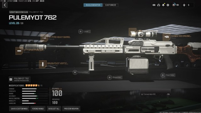 Pulemyot 762 Loadout in Warzone