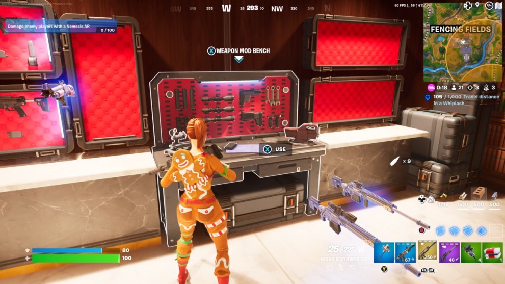 weapon bench fortnite
