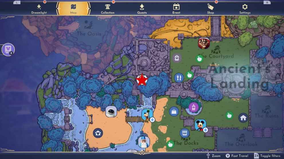 Hidden Area Location in The Flying Metal Nuisance Disney Dreamlight Valley