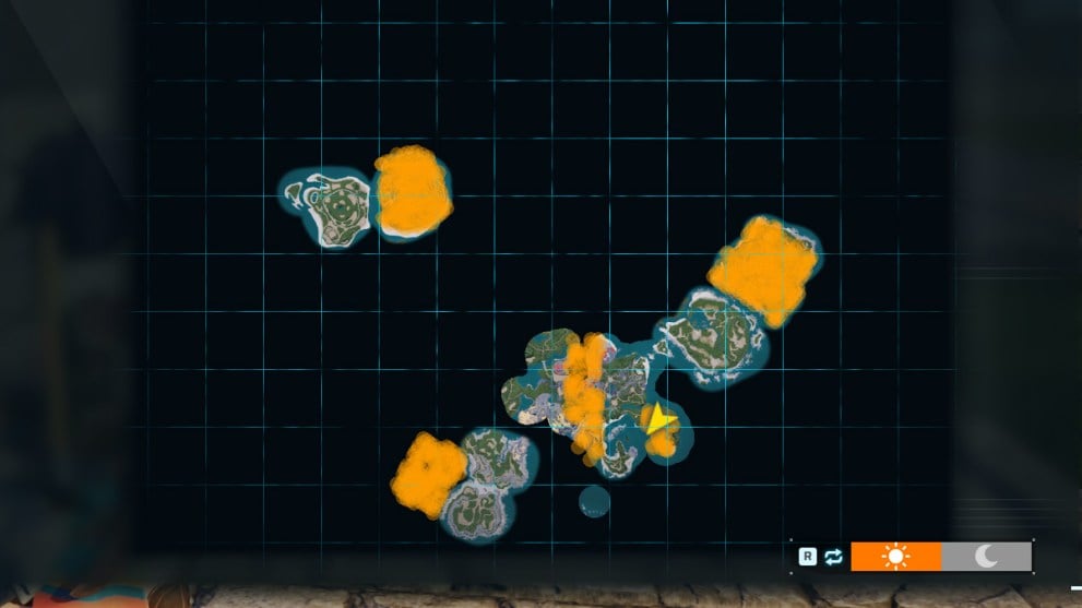 Dinossom map locations in Palworld