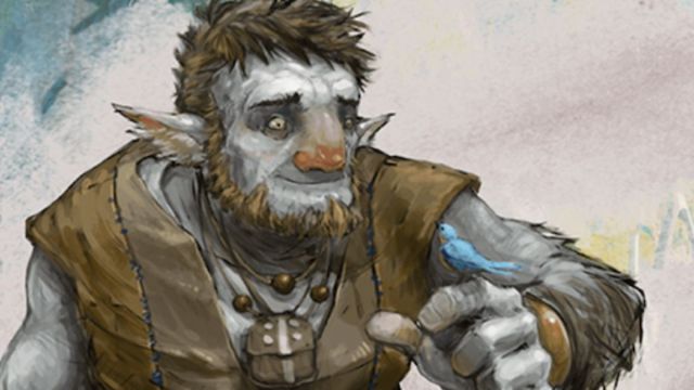 Depiction of an Firbolg in DND.