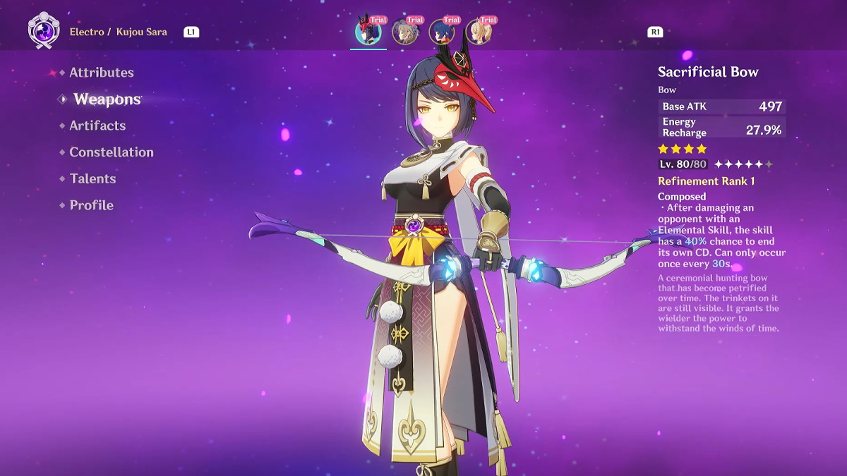 Best Kujou Sara Build in Genshin Impact - Twinfinite