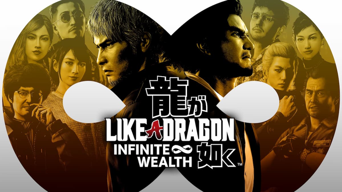Like a Dragon characters Ichiban and Kiryu appear in an infinity symbol