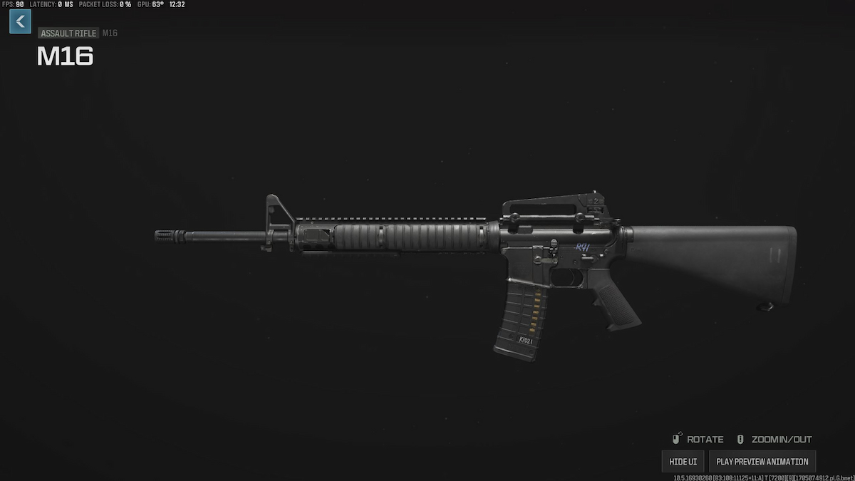 M16 Preview Weapon MW3 Warzone 3
