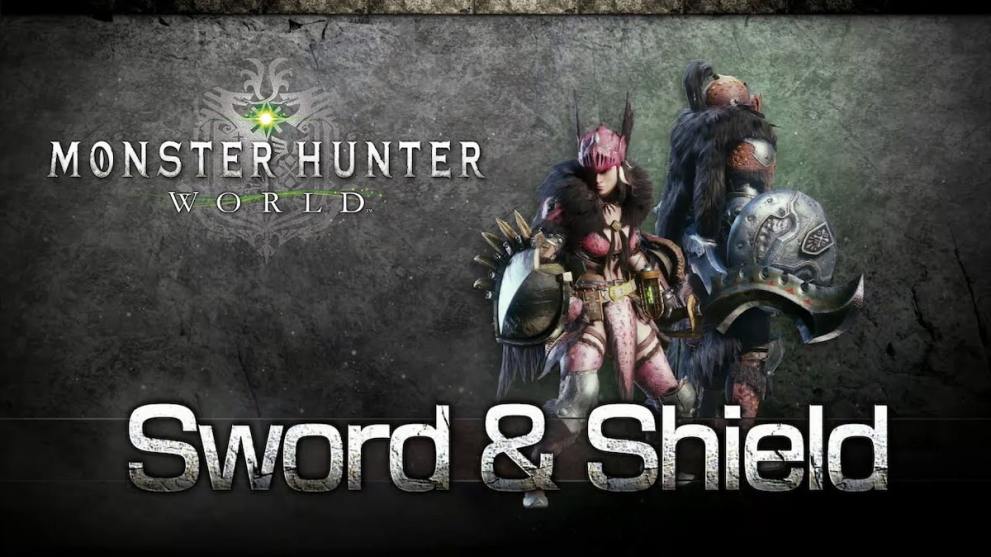 Monster Hunter: World sword and shield splash art