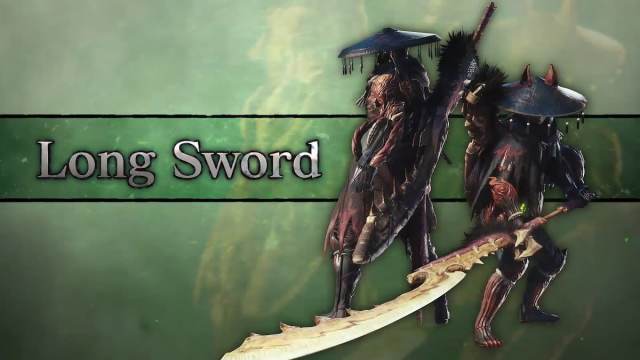 Monster Hunter: World long sword splash art