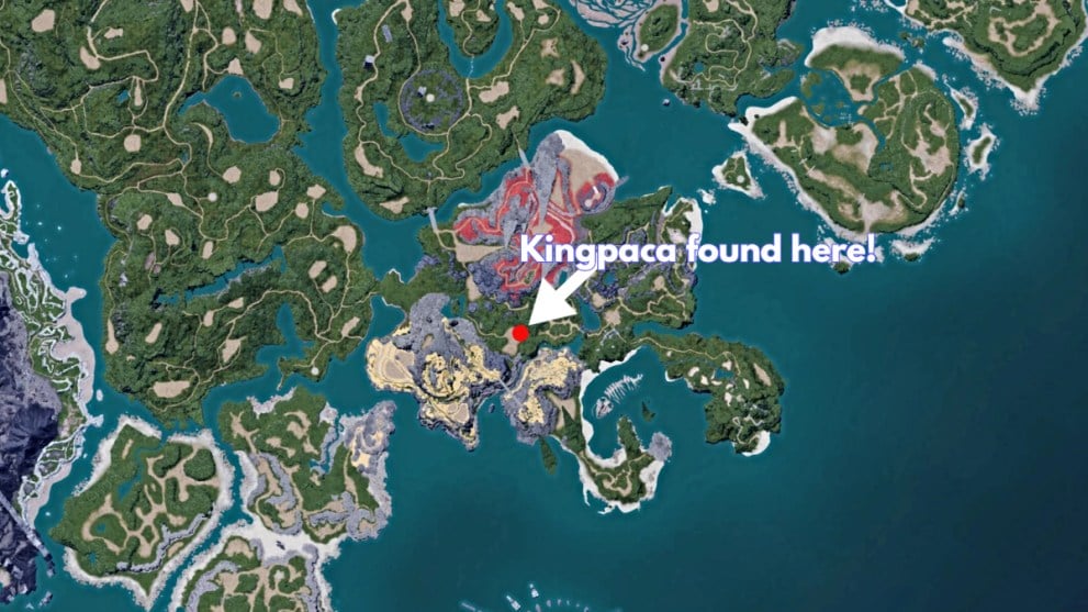 Palworld where is Kingpaca located