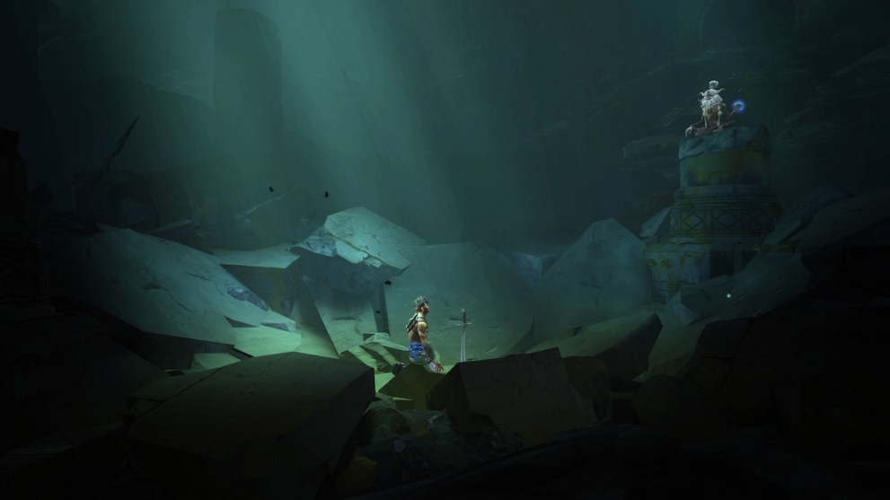 cutscene in the depths with key character