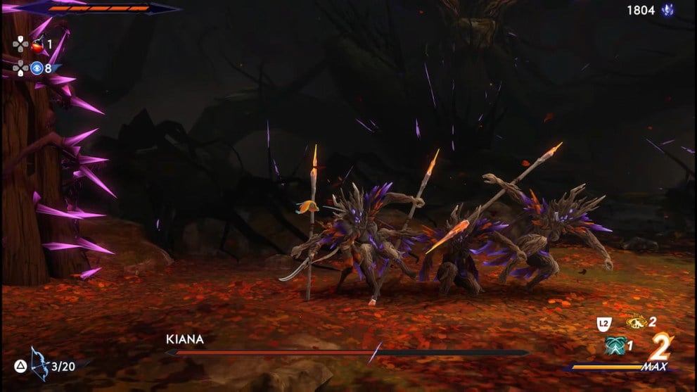 attack kiana after spear moves
