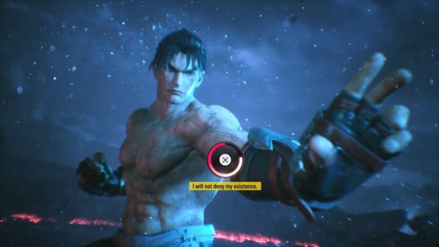 Jin Preparing Punch With Button Prompt on Screen Before Tekken 8 Alternate Ending