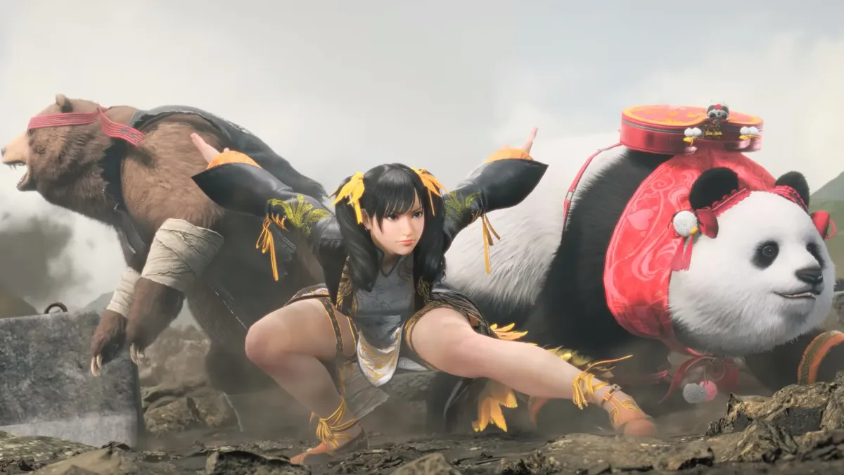 Xiaoyu, Panda, and Kuma Posing Together in Tekken 8 (How to Unlock All Characters)