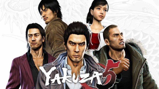 Protagonists Together in Yakuza 5 Key Art