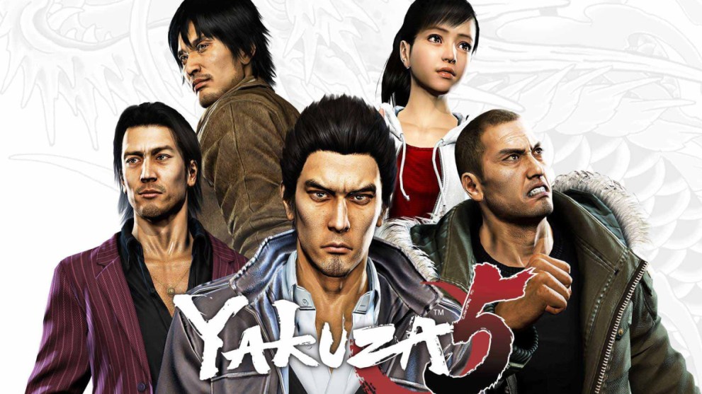 Protagonists Together in Yakuza 5 Key Art