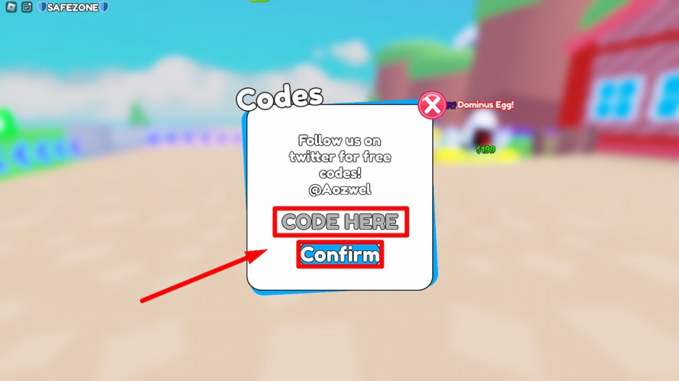 How to redeem codes in Baby Simulator Roblox experience