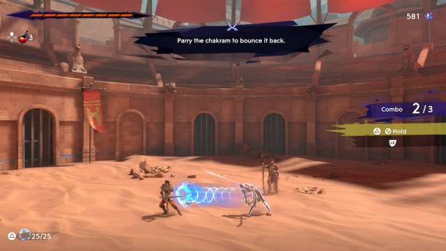 combat tutorial in prince of persia lost crown